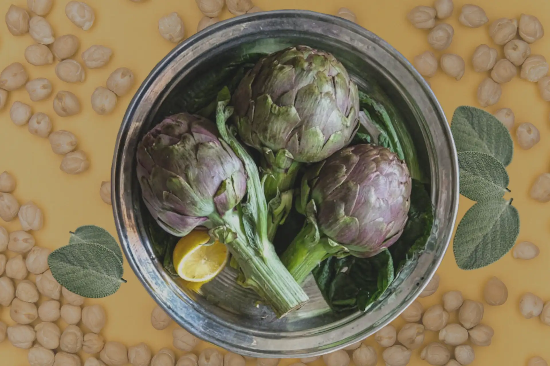 Chickpeas_Artichokes_Crispy_Sage_Ayurvedic_Recipe_Cuisine_Vegetarian_Dish_Diet_Nutritious_Delicious_Food_Vegan_Healthful_Refreshing_Cooking_Natural_Ayurveda_Ayurvedic_Food_Ayurveda